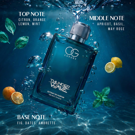 OG LUXURY Thunder Wave - India’s First Perfume with Discovery Set Inside (4*3ml), 100ml