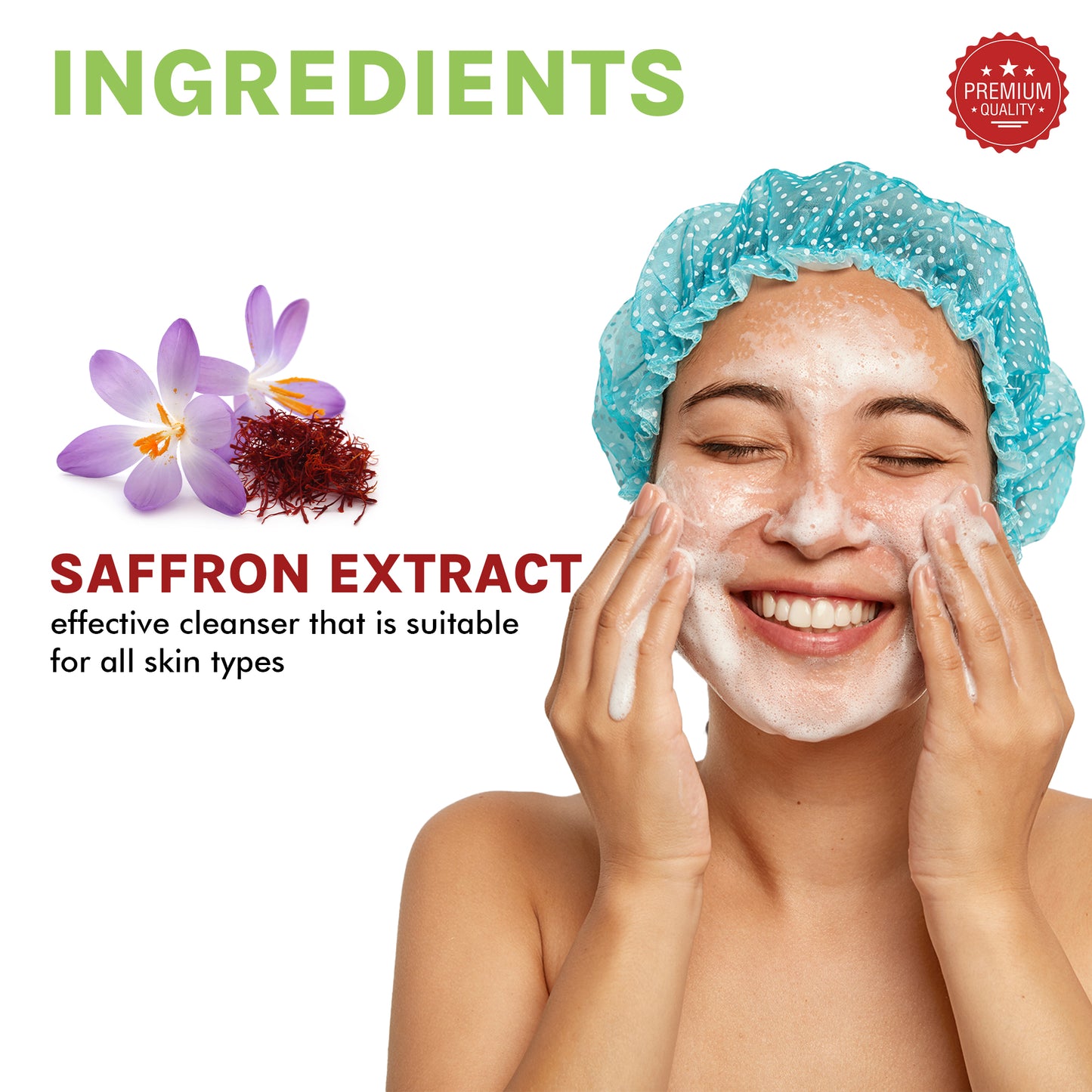 OG Beauty Natural Skintivate Saffron Foaming Face Wash 150 Ml