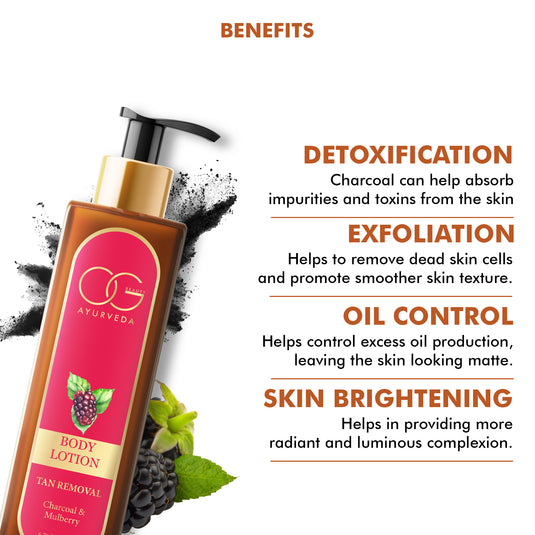 Tan Removal Charcoal & Mulberry Body Lotion