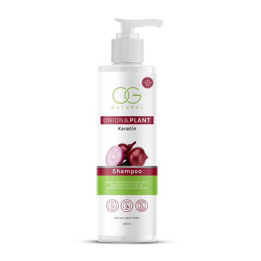 OG BEAUTY Natural Onion & Plant Keratine Shampoo 250 Ml
