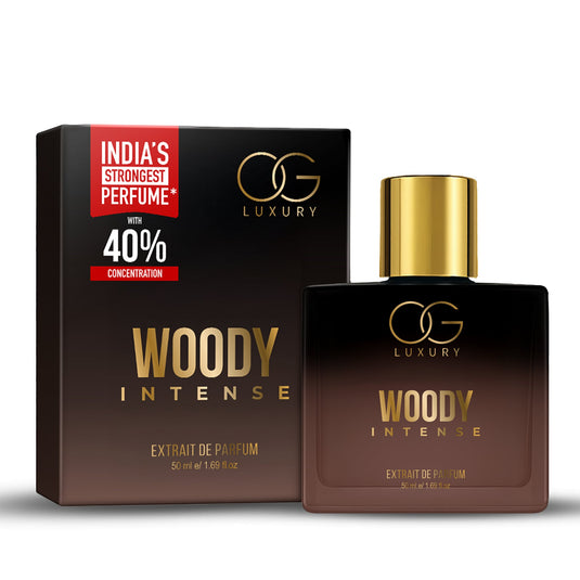 OG Luxury Extrait De Parfum Woody Intense – India’s Strongest Perfume with 40% Concentration, 50 ml