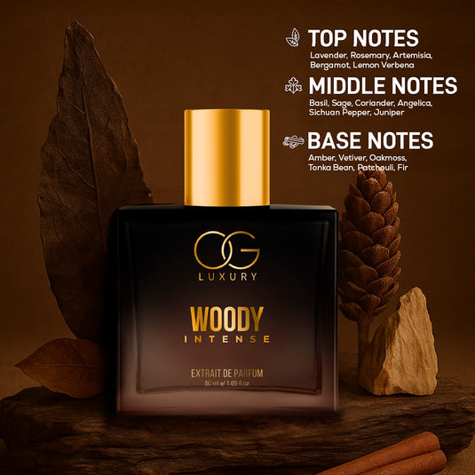 OG Luxury Extrait De Parfum Woody Intense – India’s Strongest Perfume with 40% Concentration, 50 ml